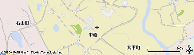 福島県郡山市大平町中道28周辺の地図