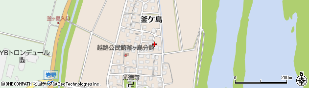 新潟県長岡市釜ケ島周辺の地図
