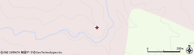 福島県金山町（大沼郡）田沢（萱積呂山）周辺の地図