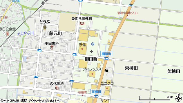 〒945-0025 新潟県柏崎市柳田町の地図
