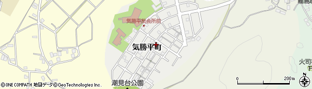 石川県輪島市気勝平町周辺の地図