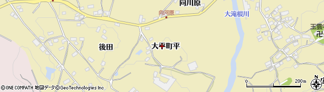 福島県郡山市大平町（平）周辺の地図