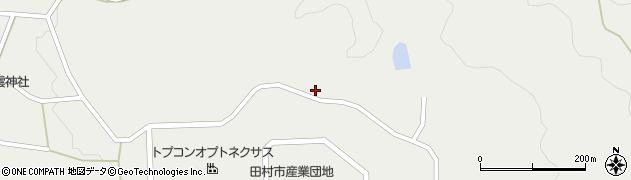 福島県田村市大越町上大越（入山）周辺の地図