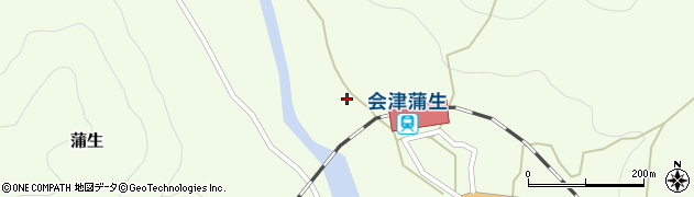 福島県只見町（南会津郡）蒲生（上原）周辺の地図