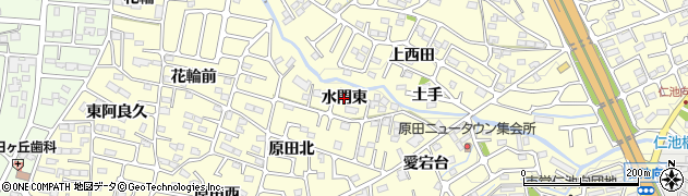 福島県郡山市大槻町（水門東）周辺の地図