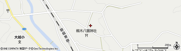 福島県田村市大越町上大越（槻木）周辺の地図