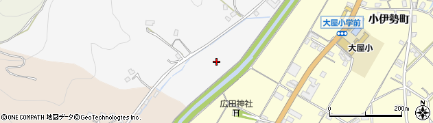 石川県輪島市中段町谷下周辺の地図