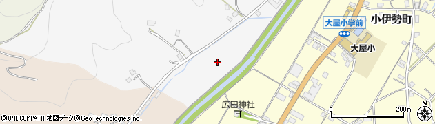 石川県輪島市中段町（谷下）周辺の地図
