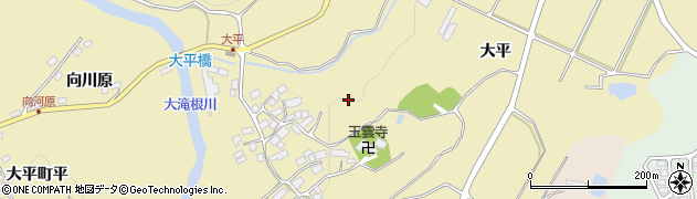 福島県郡山市大平町（大平）周辺の地図