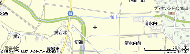 福島県郡山市大槻町（石行坦）周辺の地図