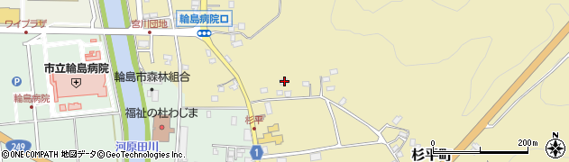 石川県輪島市杉平町蝦夷穴7周辺の地図