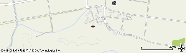 福島県大熊町（双葉郡）熊（舘）周辺の地図