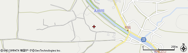 新潟県長岡市村松町周辺の地図