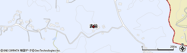福島県郡山市中田町駒板（表前）周辺の地図