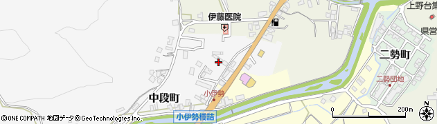 石川県輪島市中段町（長口）周辺の地図