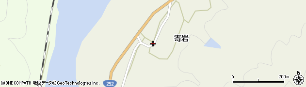 福島県只見町（南会津郡）寄岩（居平）周辺の地図
