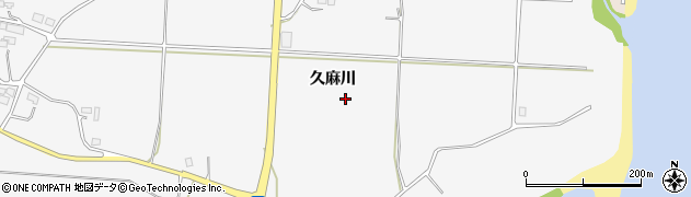 福島県大熊町（双葉郡）熊川（久麻川）周辺の地図