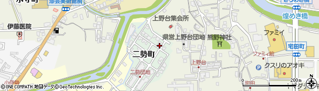 石川県輪島市二勢町周辺の地図
