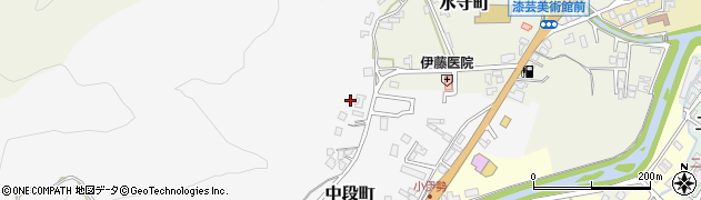 石川県輪島市中段町（机高）周辺の地図