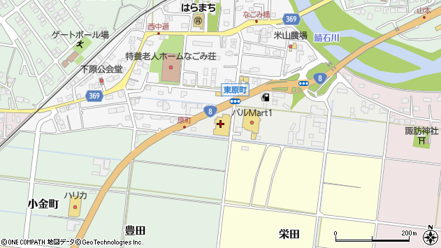 〒945-0022 新潟県柏崎市東原町の地図