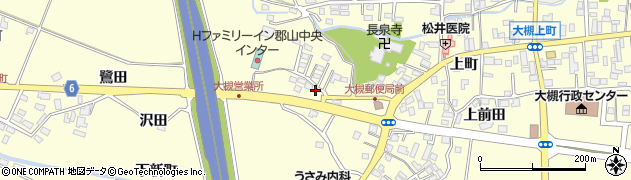 福島県郡山市大槻町三角田2周辺の地図