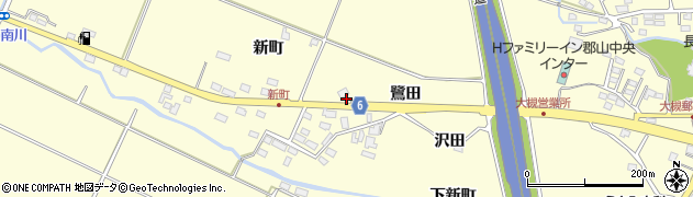 福島県郡山市大槻町（鷺田）周辺の地図