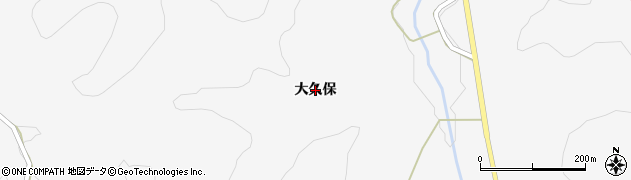 福島県田村市大越町早稲川（大久保）周辺の地図