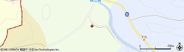 石川県能登町（鳳珠郡）上長尾（オ）周辺の地図