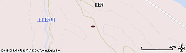 福島県金山町（大沼郡）田沢（浦田面）周辺の地図