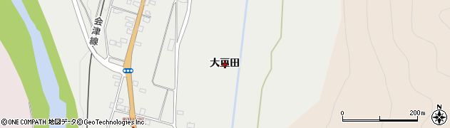 福島県会津若松市大戸町上三寄（大豆田）周辺の地図