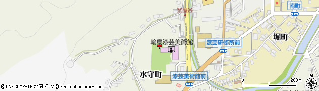 石川県輪島市水守町（四十刈）周辺の地図