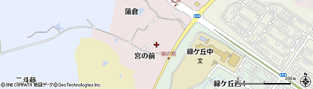 福島県郡山市蒲倉町（宮の前）周辺の地図