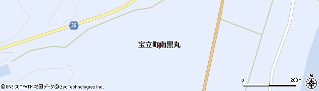 石川県珠洲市宝立町南黒丸周辺の地図