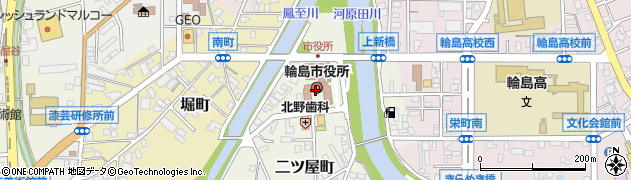石川県輪島市周辺の地図