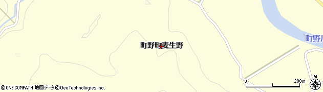 石川県輪島市町野町（麦生野）周辺の地図