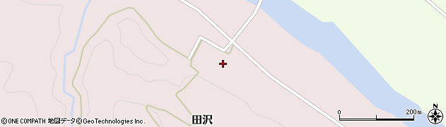 福島県金山町（大沼郡）田沢（居平）周辺の地図