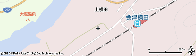 福島県金山町（大沼郡）横田（目黒）周辺の地図