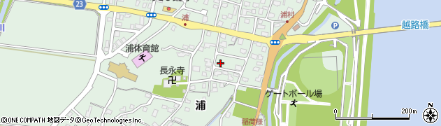 浦中公園周辺の地図