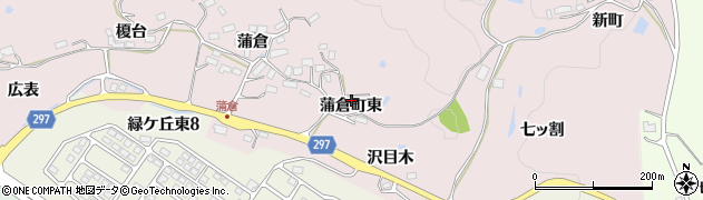 福島県郡山市蒲倉町（東）周辺の地図