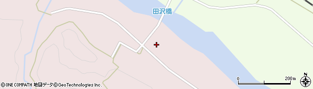 福島県金山町（大沼郡）田沢（前新田）周辺の地図