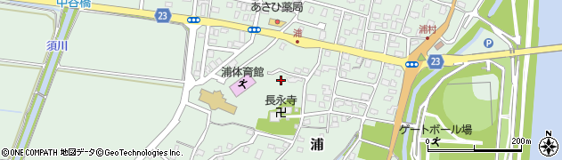 新潟県長岡市浦周辺の地図