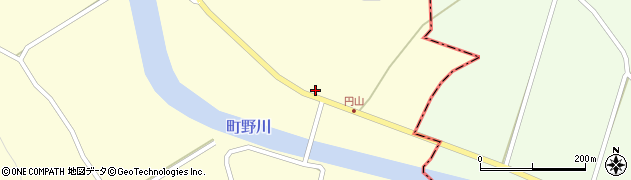 石川県輪島市町野町（北円山チ）周辺の地図
