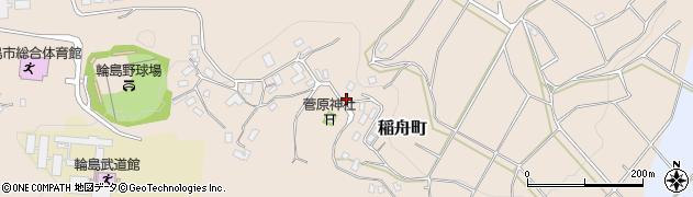 石川県輪島市稲舟町（竹ノ端）周辺の地図