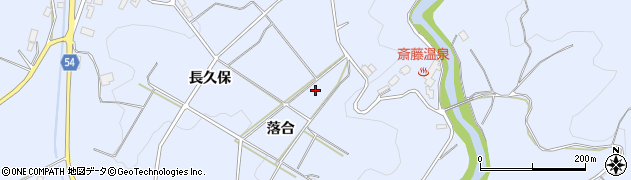 福島県三春町（田村郡）斎藤（落合）周辺の地図