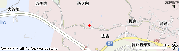 福島県郡山市蒲倉町広表74周辺の地図