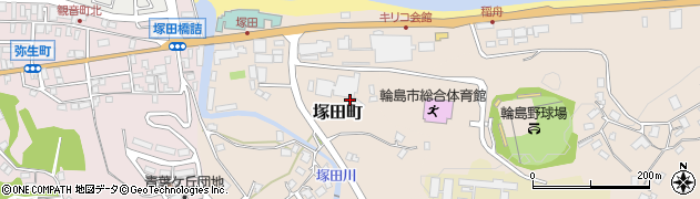 石川県輪島市塚田町周辺の地図