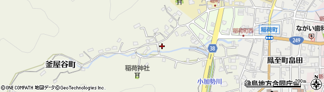 石川県輪島市釜屋谷町周辺の地図