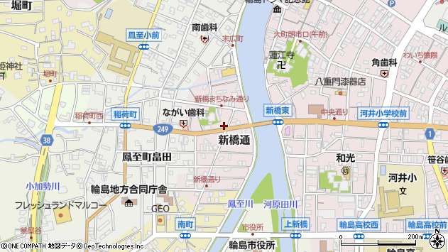 〒928-0061 石川県輪島市新橋通の地図