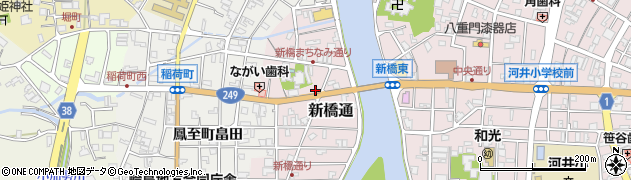 石川県輪島市新橋通周辺の地図