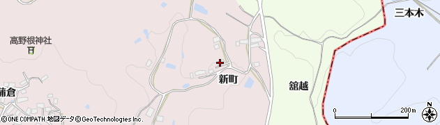 福島県郡山市蒲倉町（新町）周辺の地図